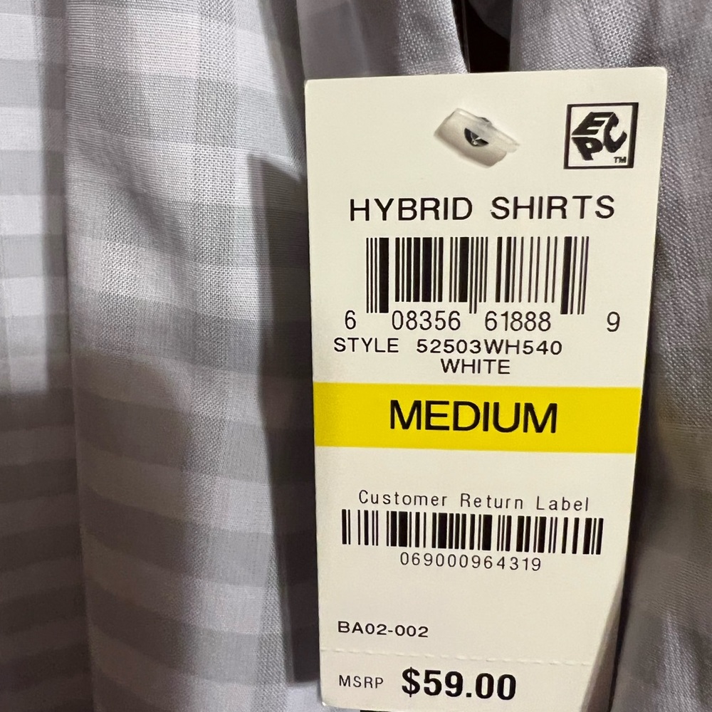 Brand new with tags INC casual button down collared long sleeve shirt - Picture 3 of 3